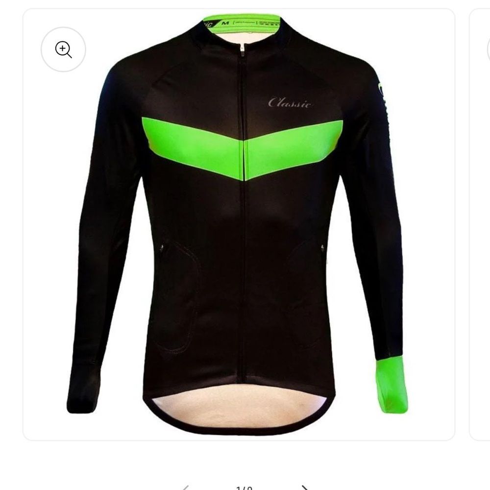 Classic Men's long sleeve winter cycling Jacket.